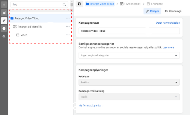 FB Kampagne setup 2